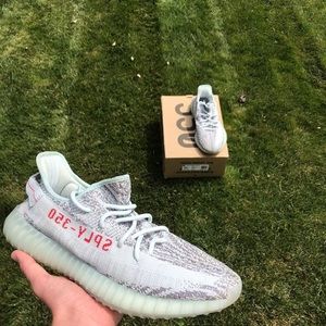 Yeezy 350 blue tint